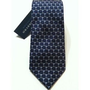 TAILORBYRD MENS NEW NAVY 100%SILK CLASSIC NECK TIE WIDTH: 3"